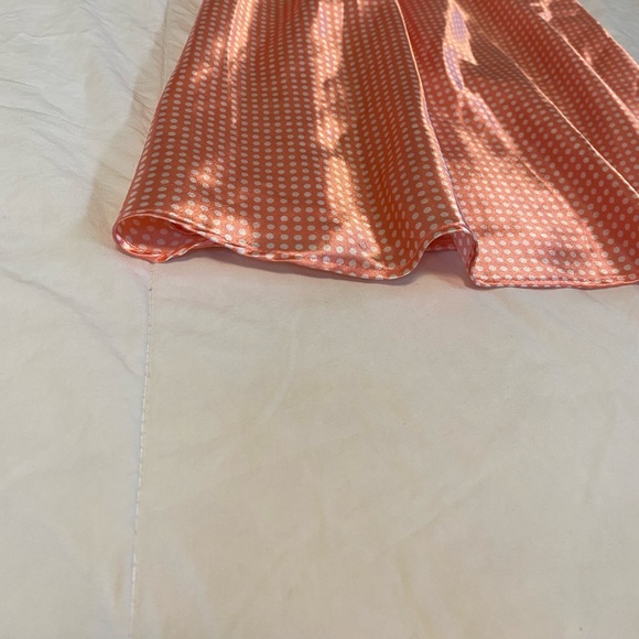 Adonna Pink and White Polka Dot Slip Dress - Picture 5 of 8